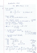Handgeschreven aantekeningen van de hoorcolleges 1 t/m 6 voor de deeltoets 1 - Biomoleculaire chemie