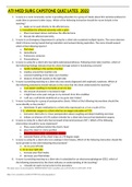 ATI MED SURG CAPSTONE QUIZ LATES  2022