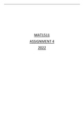 MAT1511 ASSIGNMENT 4 2022