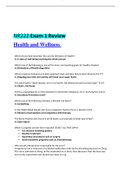 Chamberlain College of Nursing>NURSING>NR 222 EXAM &sol; NR222 EXAM  all questions answered&colon; Health and Wellness