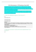 WGU Biochemistry C 785 Readiness Check 2020 &vert;2ND OA Readiness Check WGU C785