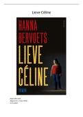 Boekverslag Nederlands, Lieve Céline van Hanna Bervoets