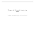 Chapter 12: Strategic Leadership