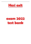 Hesi exit exam 2022 test bank with ALL the Answers (GRADED A+) 100% VERIFIED