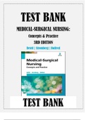 Test Bank for Medical-Surgical Nursing Concepts & Practice, 3rd Edition by DeWit
