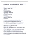 ANCC AGPCNP Non-Clinical Terms