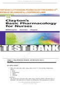 TEST BANK CLAYTONS BASIC PHARMACOLOGY FOR NURSING 18TH  EDITION BY WILLIHNGANZ ALL CHAPTERS INCLUSIVE