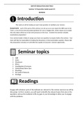 DRE 2022 Seminar 11 Preparation Guide