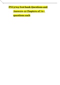 PYC3703 Test bank Questions and Answers 12 Chapters of 70&plus; questions each