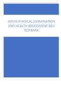 JARVIS-PHYSICAL EXAMINATION AND HEALTH ASSESSMENT 8ED TESTBANK