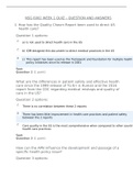 NSG 6002 WEEK 1 QUIZ &ndash; QUESTION AND ANSWERS