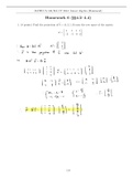  Linear Algebra Homework 6 with Answers