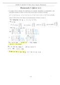  Linear Algebra Homework 5 with Answers