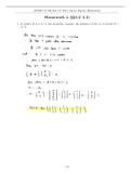 Linear Algebra Homework 4 with Answers