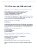 TNCC final exam test 2022 open book Q&A