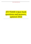 ATI TEAS 6 Quiz bank questions and answers_ updated 2022 (GRADED A)