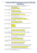 NURS 4470 HESI Fundamentals Exam LATEST 2022 GRADED A&plus;