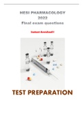 HESI Pharmacology Exam 2022 Q&As