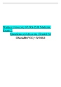 Walden University NURS 6551 Midterm Exam 2. Questions and Answers (Graded A)