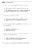 HESI RN Comprehensive V1 Questions With Answers Graded To score A 2021&sol;2022
