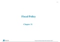 Economics: Macroeconomics- Chapter 31 Fiscal Policy summary