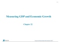 Economics: Macroeconomics- Chapter 22 Measuring GDP and Economic Growth summary