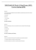 NRNP 6665-02 Week 11 Final Exam &lpar;100&percnt; Correct Spring QTR&rpar;