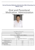 Oral and Parenteral Medication Administration Skills & Reasoning; Jerry Williams. Comp