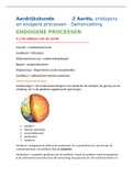 AK, Aarde, endogene en exogene processen, Havo 5, samenvatting!