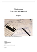 Masterclass Financieel Management, paper, beoordeling: 7 