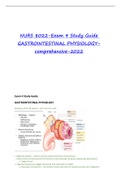 Exam (elaborations) NURS 8022- 4 GASTROINTESTINAL PHYSIOLOGY-comprehensive-2022 