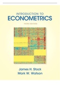 Introduction to Econometrics 3rd Edition Test Bank by James H. Stock and  Mark W. Watson