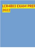LCR4803 EXAM PREP 2022