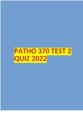 PATHO 370 TEST 2 QUIZ 2022