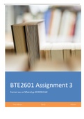 BTE2601 Assignment 3 2022