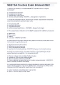 NBSTSA Practice Exam B latest 2022
