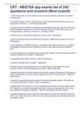 CST - NBSTSA app exams set of 242 questions and answers &lpar;Best scored&rpar;