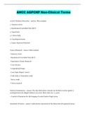 ANCC AGPCNP Non-Clinical Terms