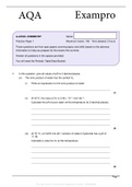 AQA Exampro A-LEVEL CHEMISTRY Practice Paper 1