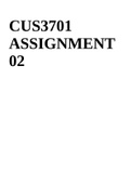 CUS3701 Curriculum Studies ASSIGNMENT 02 2022.