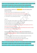 NUR 212 ATI RN NURSING CARE OF CHILDREN PROCTORED EXAM Q& As BEST EXAM SOLUTION SATISFACTION GURANTEED SUCCESS LATEST UPDATE 2022&sol;2023 HIGHLY RATED A&plus; SCORE 