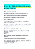 PSM 1 – SCRUM Certification Exam Guide. 