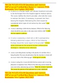 NR 226 NCLEX EXAM Questions and Answers 100&percnt;Corrcet&sol;Verified Best Rated A&plus; Answers With Rationales New Update 2022&sol;2023