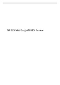 NR 325 Med Surg ATI HESI Review 2022