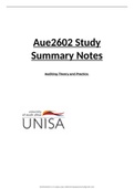 AUE2602 STUDY NOTES 2022