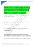 NEW UPDATE QUESTION AND ANSWERS NRP 7TH EDITION PART 1 SECTION 1 &lpar;2022&rpar;