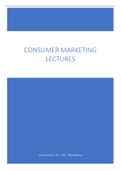 Notes lectures  Consumer Marketing