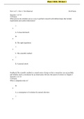 Week 1 BIOL 180 Quiz 1. Questions and Answers