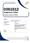 COS1512 Assignment 3 2022