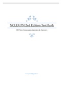 NCLEX PN Exam 2nd Edition Test Bank 250 New Generation Question & Answers 